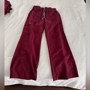 Figs Isabel Wide Leg High Waisted Scrub Pant